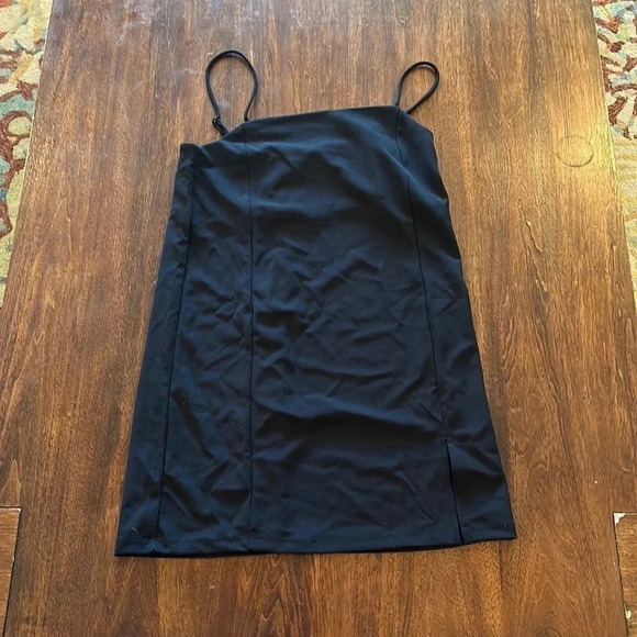H&M women’s black mini dress spaghetti straps small new with tags NWT - Picture 1 of 3